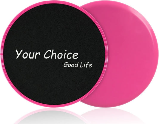 Core Sliders - Dual-Sided Exercise Gliding Discs for Carpet and Hardwood, 7-Inch Workout Sliders